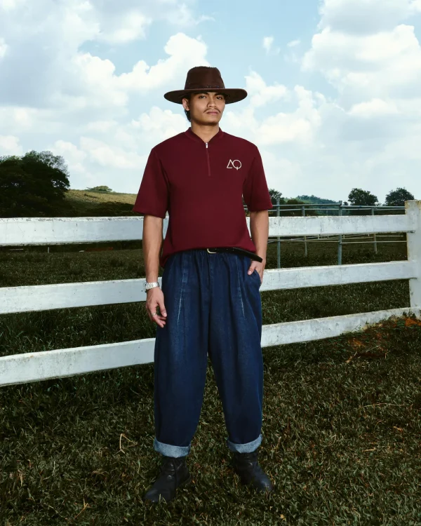 AQ Zulhijjah Halfzipper Maroon (XS/S)