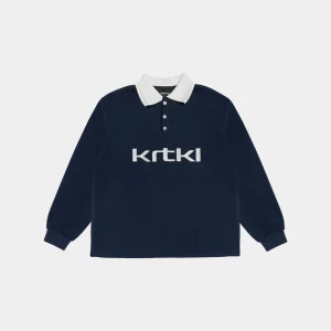 Krtkl Regalia Polo Rugby Shirt Cobalt Blue (L)