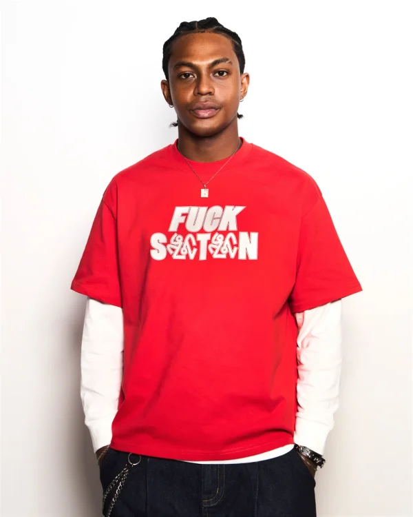 HARSHLOVE RED FUCKSATAN TEE (M)