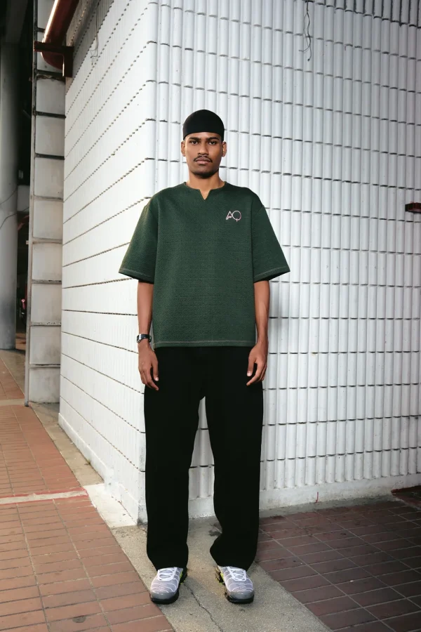 AQXPEAK_KL_56 AQ x Peak KL Tawahhum Kurta Matcha (M/L)